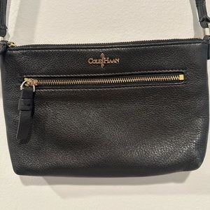 Cole Haan Mini Black Leather Crossbody